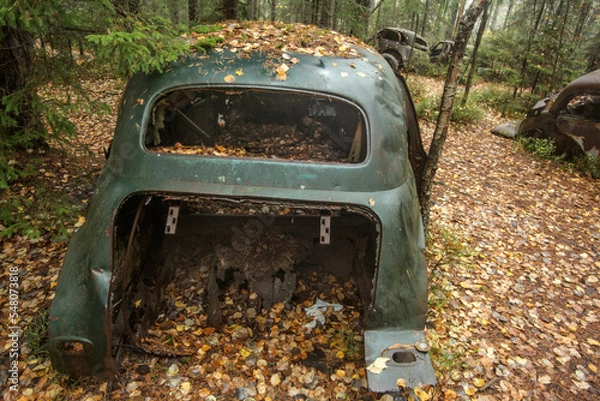 Obraz old rusty car