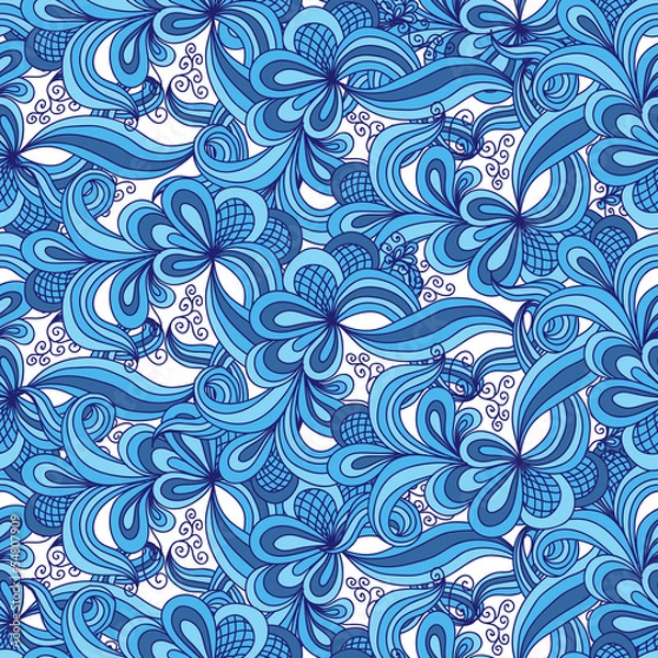 Fototapeta Seamless abstract hand drawn pattern