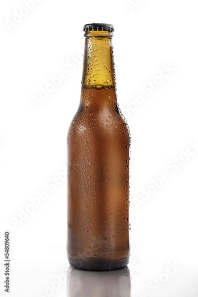 Fototapeta botella de cerveza helada