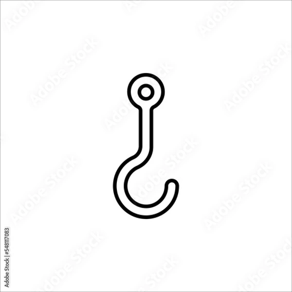 Fototapeta hooks vector. icon hooks isolated. vector illustration isolated on white background.
