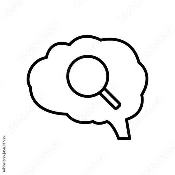 Fototapeta Searching idea icon vector graphic illustration