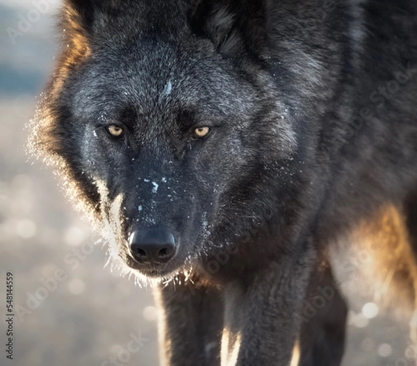 Obraz gray wolf portrait