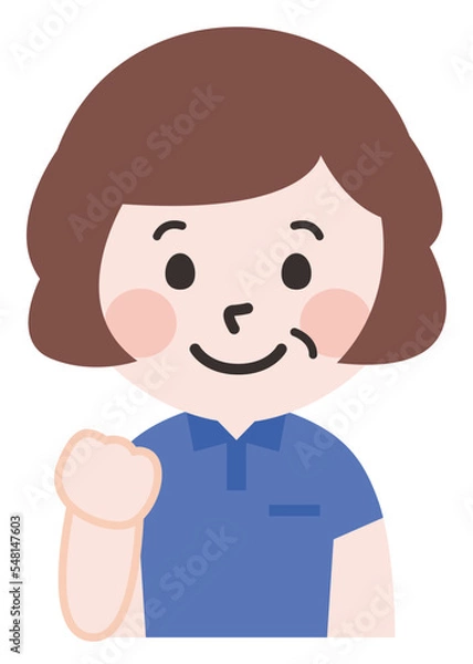 Fototapeta 笑顔のシニア女性スタッフ