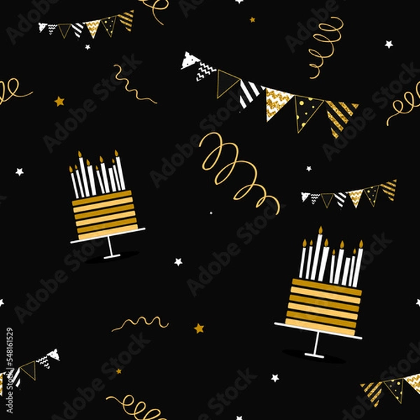 Obraz Pattern on the theme Birthday