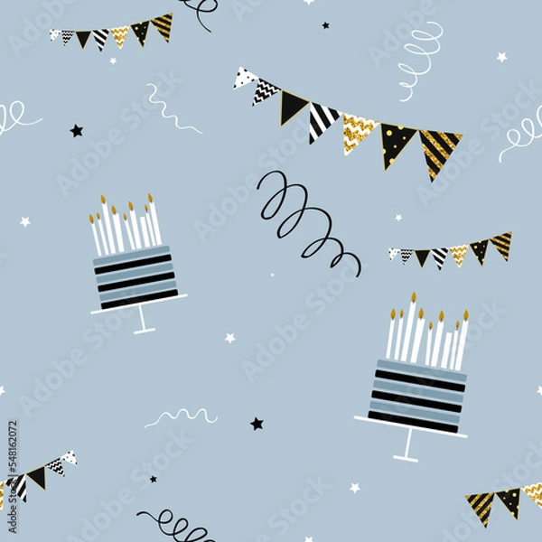 Obraz Pattern on the theme Birthday