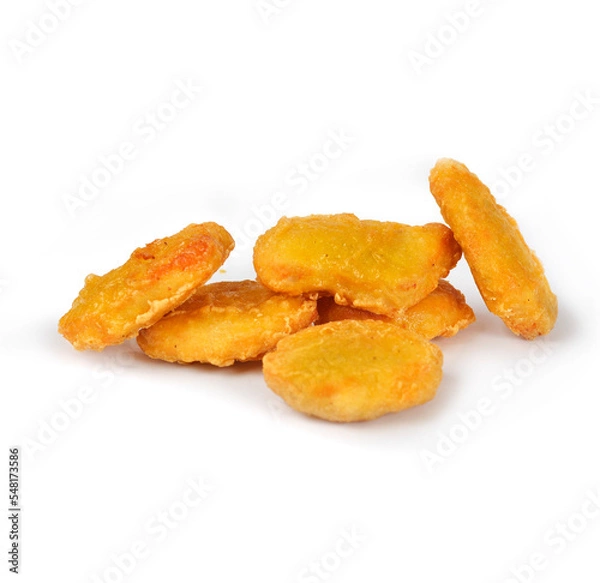 Fototapeta Frittierte Hähnchenstückchen (Nuggets)