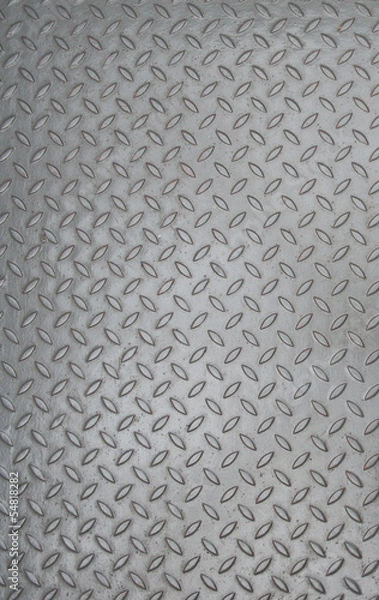 Obraz Large seamless sheet, diamond, aluminium, metal sheet background.