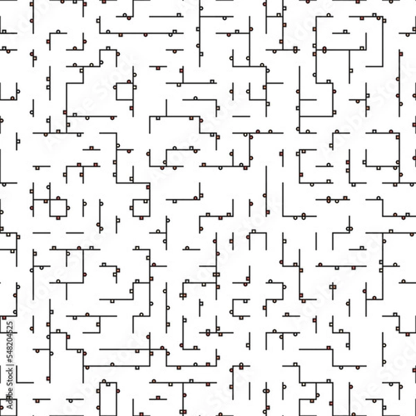 Fototapeta Decorative diagram colorful geometric figures background illustration