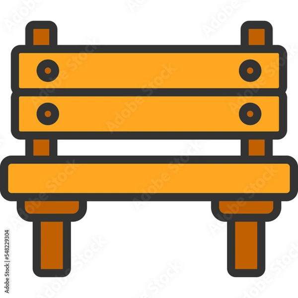 Fototapeta Bench Icon