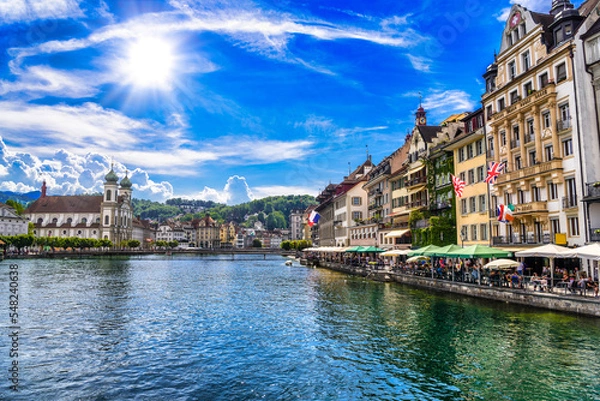 Obraz Center of Lucerne, Luzern, Switzerland