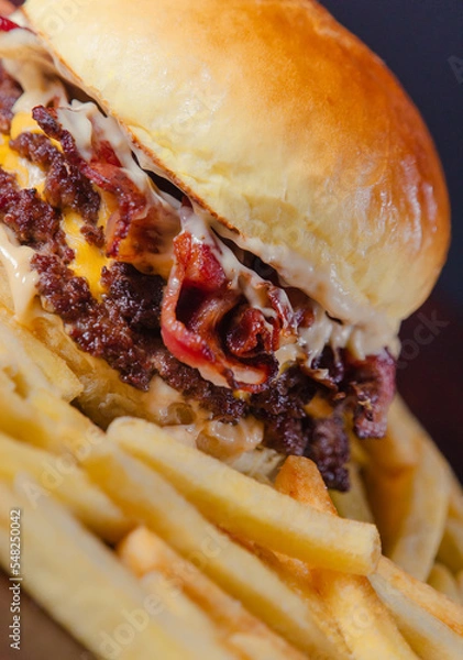 Obraz Hamburguesa con papas