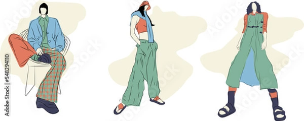 Obraz Vector fashion Illustration 