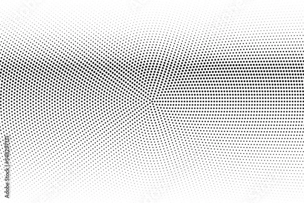 Fototapeta Halftone monochrome pattern with dots. Minimalism, vector. Background for posters, websites, business cards, postcards, interior design.