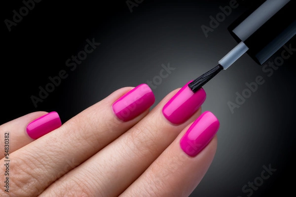 Obraz Beautiful manicure process.