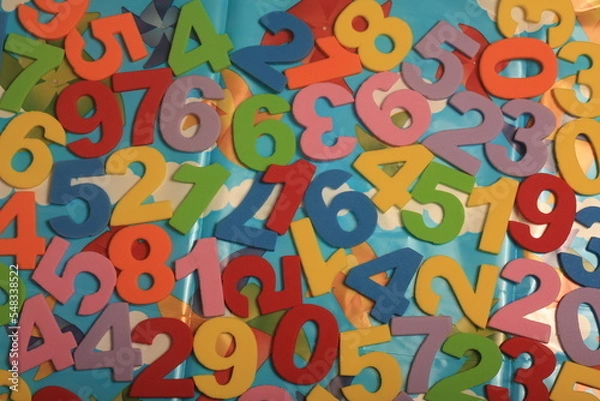 Obraz colorful numbers