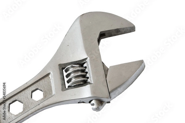 Obraz Wrench on white background