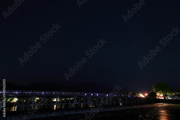 Obraz 渡月橋　嵐山　京都　日本