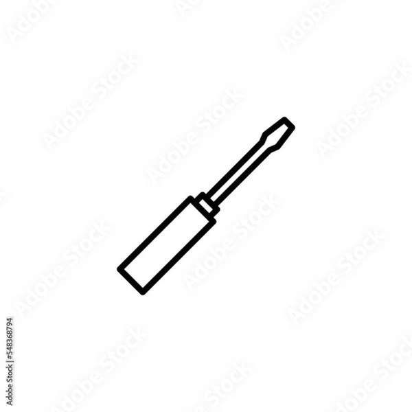Fototapeta Screwdriver icon vector illustration. tools sign and symbol
