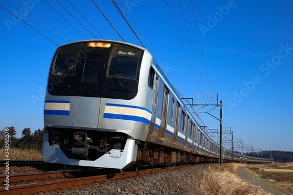 Fototapeta 通勤電車 横須賀線 総武快速線E217系