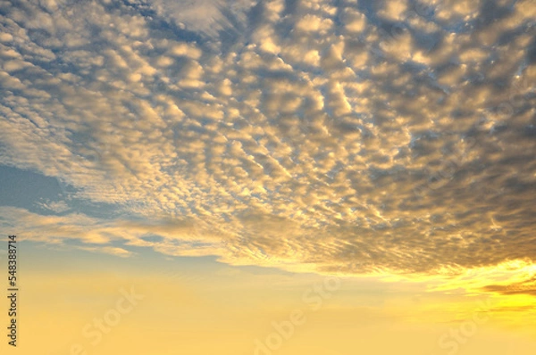 Fototapeta sunset sky with clouds