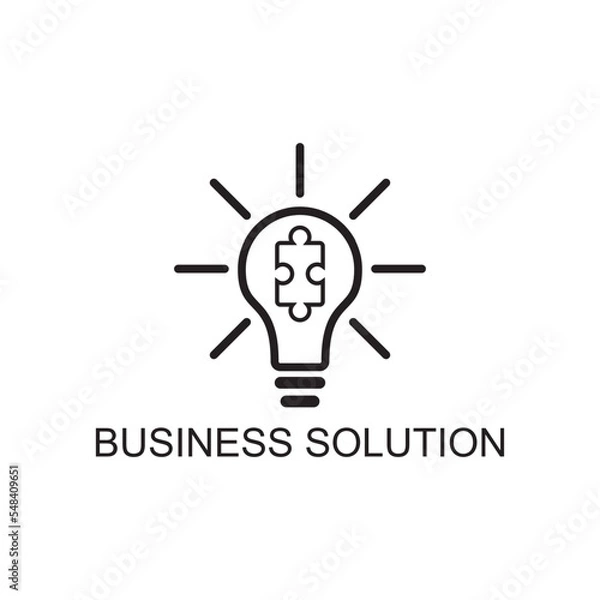 Fototapeta business solution icon , business icon