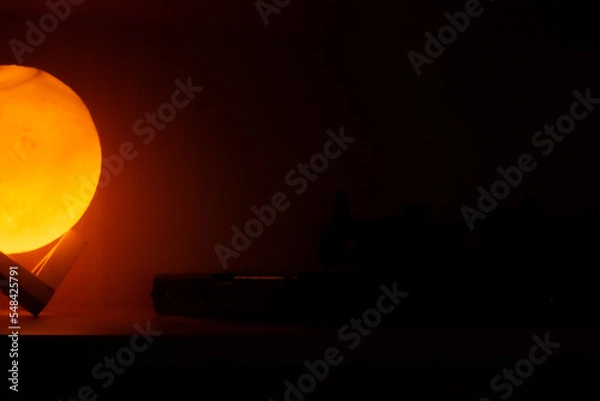 Obraz moon in the night for background 