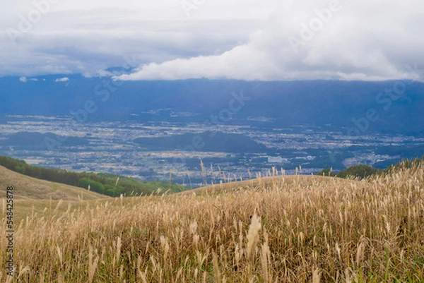Obraz landscape with mountains and clouds