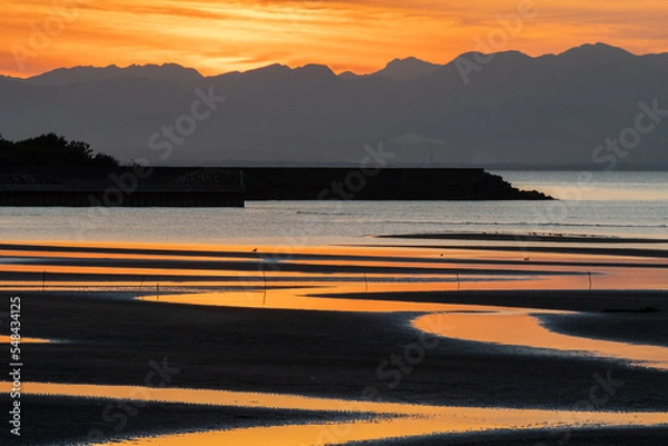 Obraz 真玉の夕景