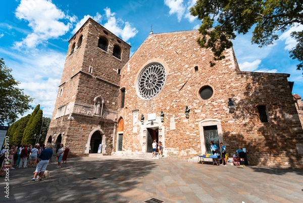 Obraz Cathedral of San Giusto in Trieste, Italy