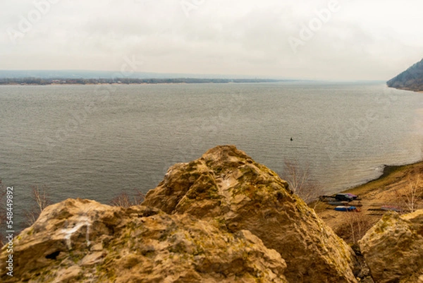 Fototapeta The Zhigulevsky mountains on a December day!
