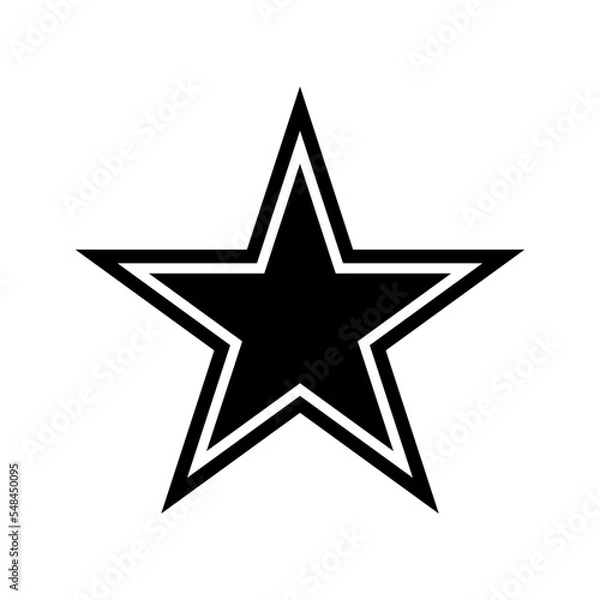 Fototapeta star icon in trendy flat design