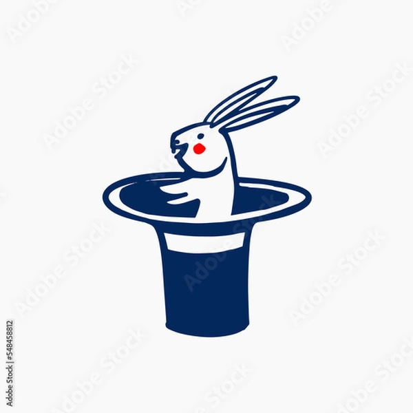 Obraz rabbit in a hat
