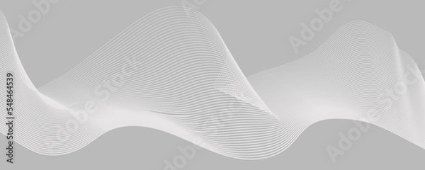 Fototapeta Light Memphis Fluid shapes. 3d Flow Lines brochure. Bright creative background. Gray futuristic magazine. Memphis Fluid Shapes. Abstract bright flyer. Wave lines. Memphis Fluid Shapes.