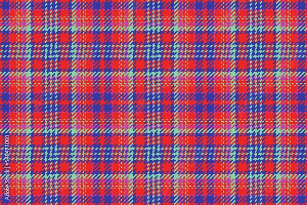 Fototapeta Background plaid fabric. Pattern textile texture. Check seamless tartan vector.