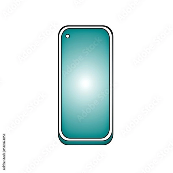 Fototapeta Illustration of mobile phone icon