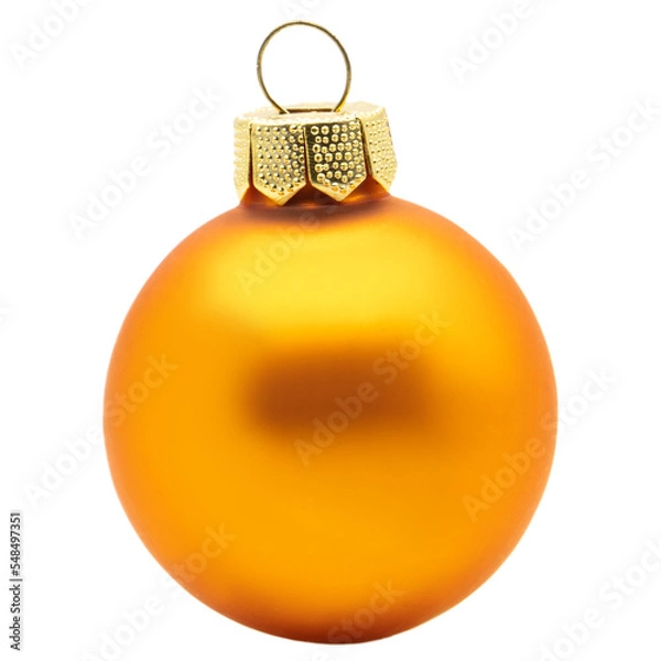 Obraz single orange christmas tree ball
