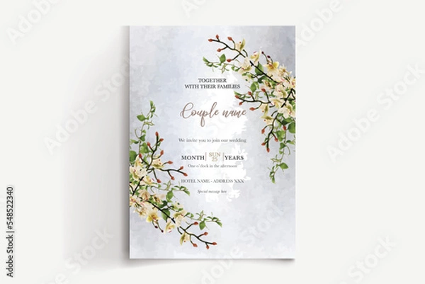 Fototapeta wedding invitation templates