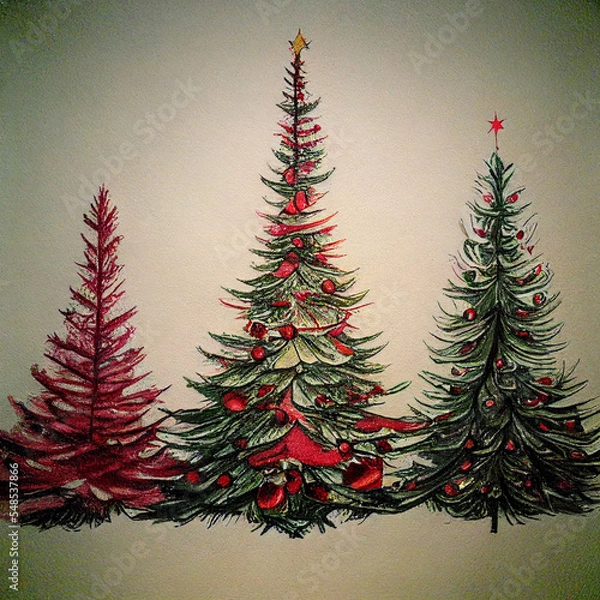 Obraz Christmas Trees