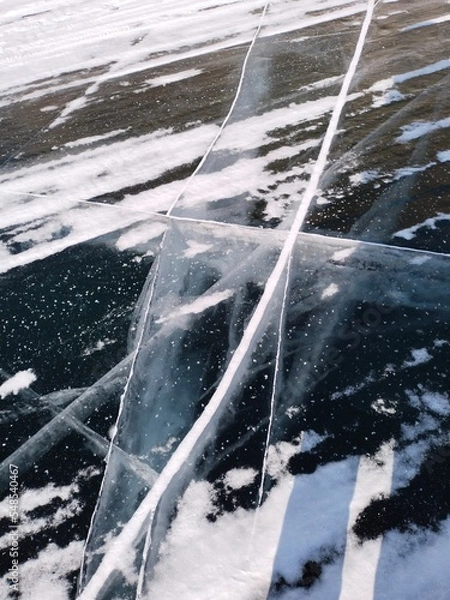 Obraz snow covered car