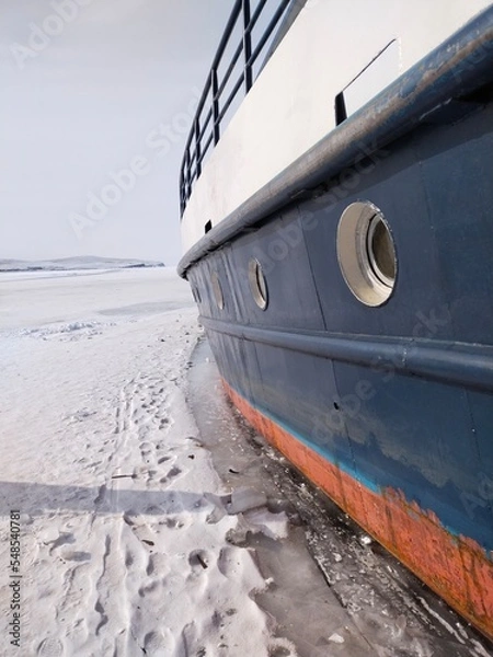Obraz ship in the snow