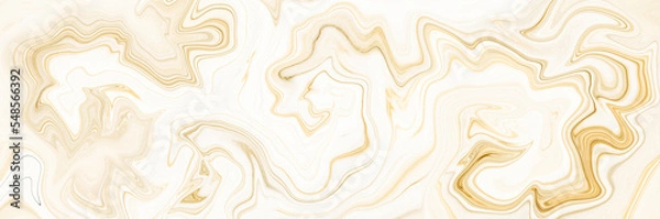 Fototapeta Marble wall white brown pattern ink swirl yellow green graphic background abstract light elegant grey for floor plan ceramic counter texture tile gray silver background natural for interior decoration