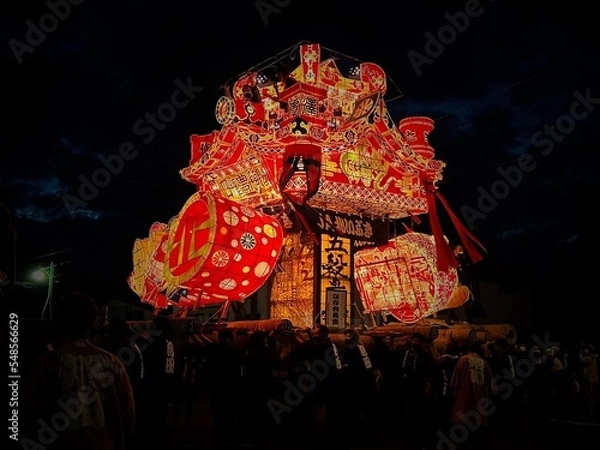 Obraz 夜高あんどん祭り