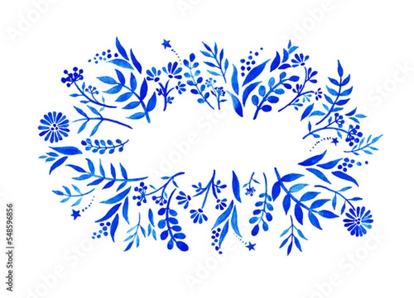 Obraz Blue natural frame