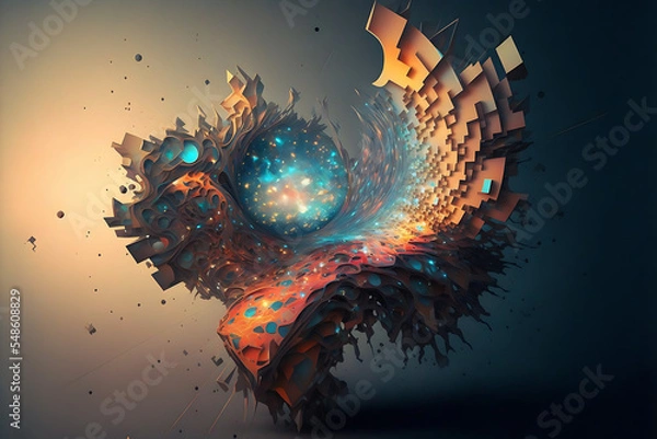 Fototapeta Synesthesia Series: Spatial-Sequence Synesthesia