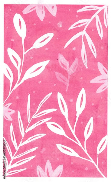 Obraz abstract background with leaves. cover for a postcard.