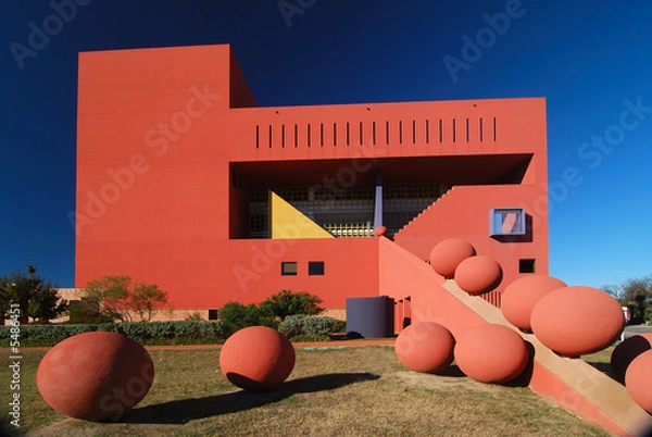 Obraz Library with Spheres