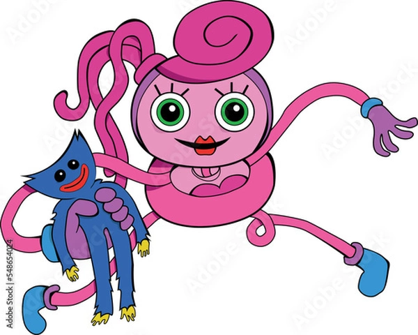 Obraz mommy poppy play time vector