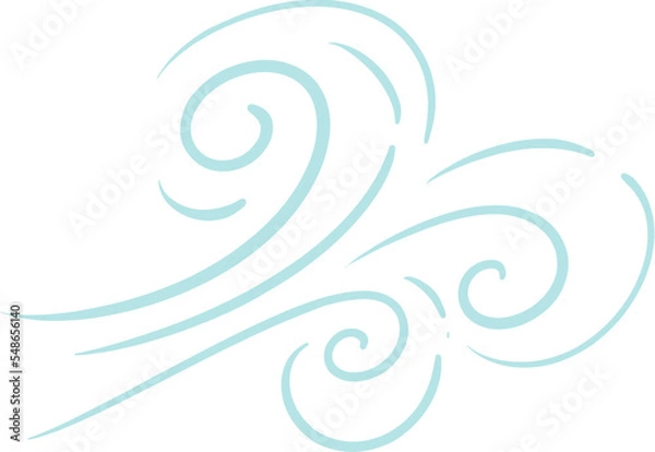 Obraz Breezy wind illustration