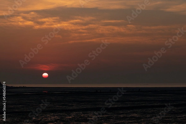 Fototapeta sunset at the beach