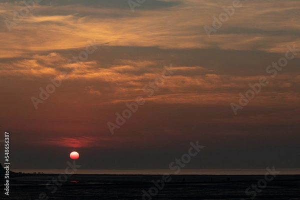 Fototapeta sunset at the beach